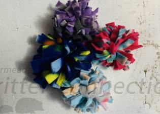 Fleece Strip Ball ~ Large