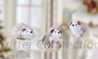 Fabric Hedgehog Ornament