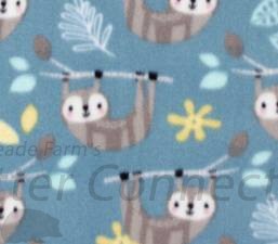 Sloths on blue