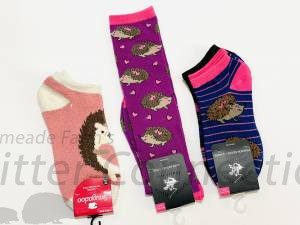 Hedgehog Socks Trio