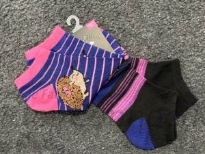 Striped Ankle Socks 2-pk