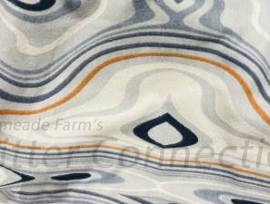 Navy Gold Swirl